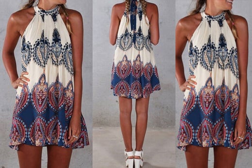 boho beach summer dress