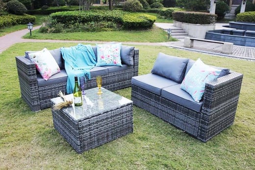 Rattan Corner Sofa Set Wowcher