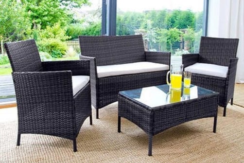 Garden Furniture Ping Deals Wowcher Giomanidesigns 4pc Rattan Garden Furniture Set 2