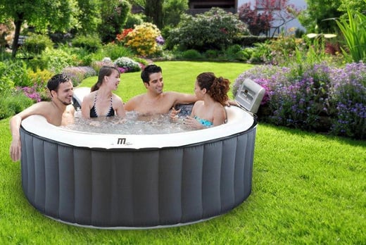 Inflatable 4 Person Hot Tub Spa Shop Livingsocial 0851