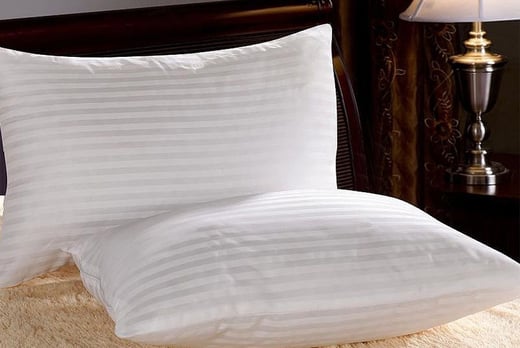 hotel stripe pillows