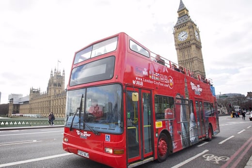 open top bus tour of london