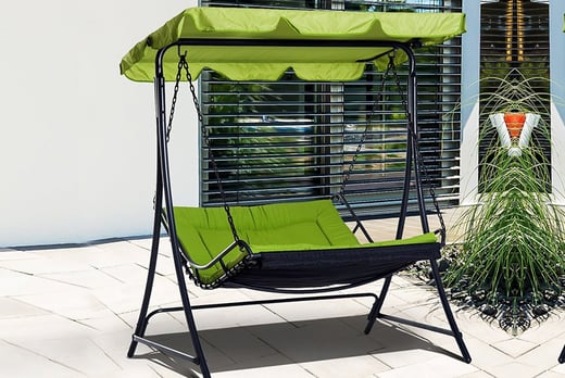 3 Seater Garden Swing Hammock Seat Shop Wowcher