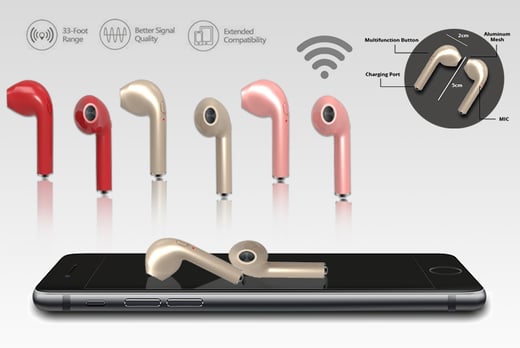 apple wireless headphones rose gold