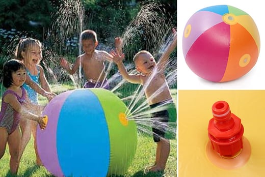 beach ball water sprinkler