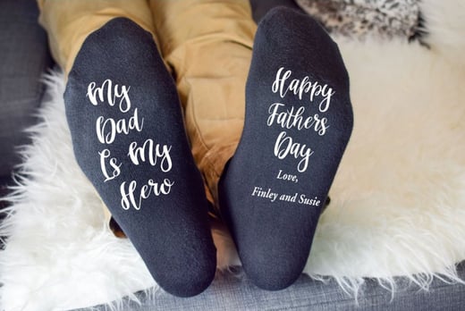 fathers day socks with pictures