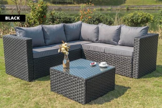 Yakoe Monaco Rattan Corner Sofa Set Wowcher