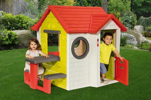 smoby friends playhouse with picnic table