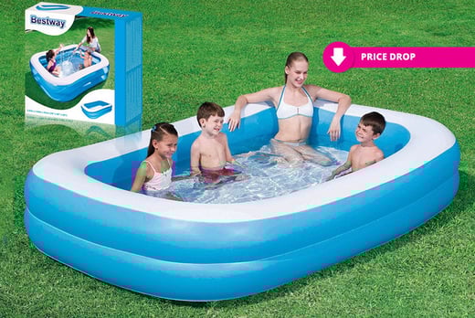 2 ring inflatable pool