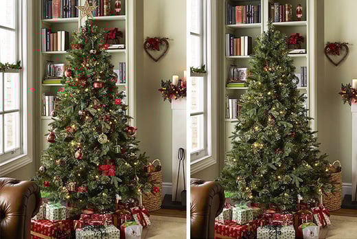 6 5ft Pre Lit Artificial Regency Christmas Tree W Led Lights 6 5ft Pre Lit Artificial Regency Christmas Tree W Led Lights