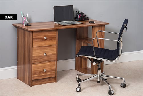 Bedroom Furniture Home Ping Deals Wowcher Dreams Living Ltd 3 Drawer Oak Computer