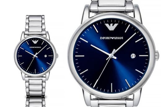 armani watch blue face