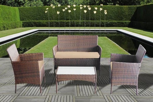 Rattan Outdoor Furniture Set - Wowcher